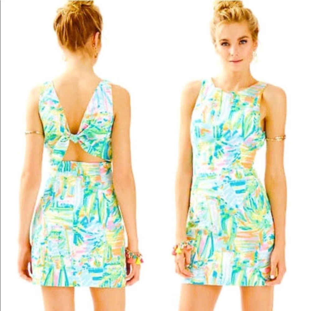 Lilly Pulitzer Courtney Shift Sea Salt Sun Size 4